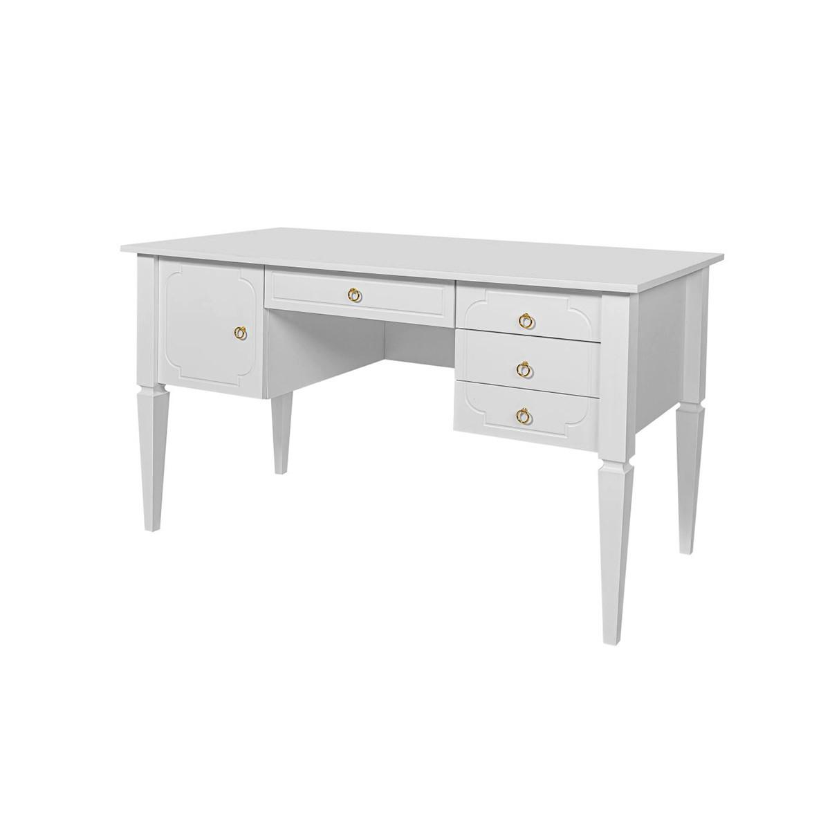 SCHREIBTISCH Royal Weiß - Weiß, Holzwerkstoff (132/60/78cm) - Petits-meubles