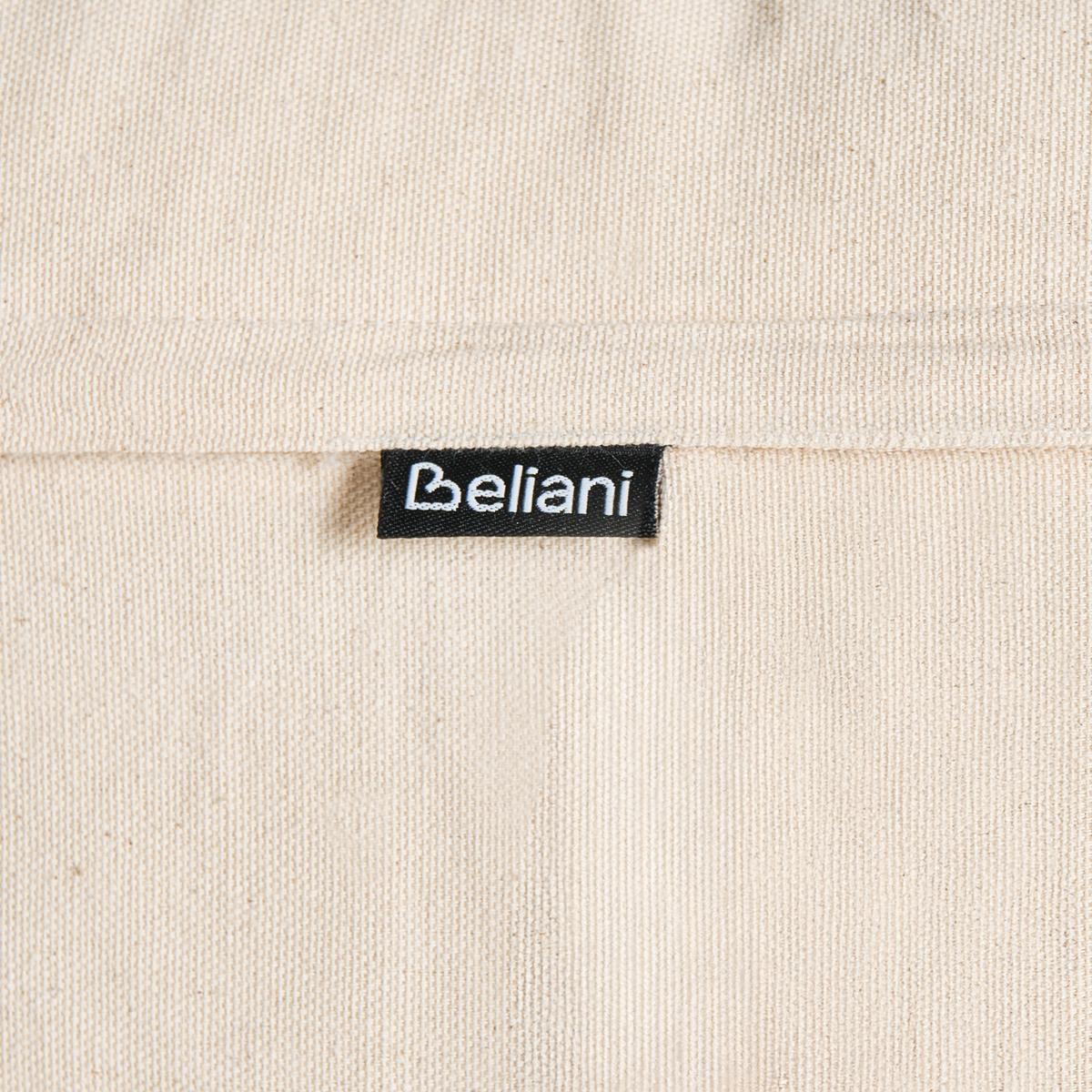 DEKOKISSEN 2er-Set Hellbeige 45/45 cm Intsia - Beige/Weiß, Naturmaterialien (50/45cm) - Beliani