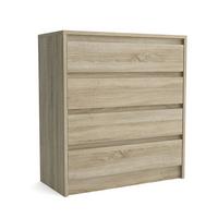 KOMMODE ASTORRE 75/82/35 cm mit 4 Schubladen Sonoma Eiche - Sonoma Eiche, Holzwerkstoff (75/82/35cm) - MASSENO