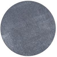 LUXUS SOFT VELOURS TEPPICH SHINE RUND - Anthrazit, Textil (133/133cm) - Snapstyle