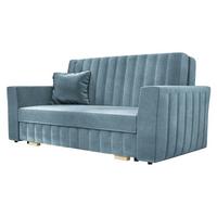 SCHLAFSOFA Viva Glam III - Naturfarben/Hellblau, Holz/Kunststoff (160/85/98cm) - MIRJAN24