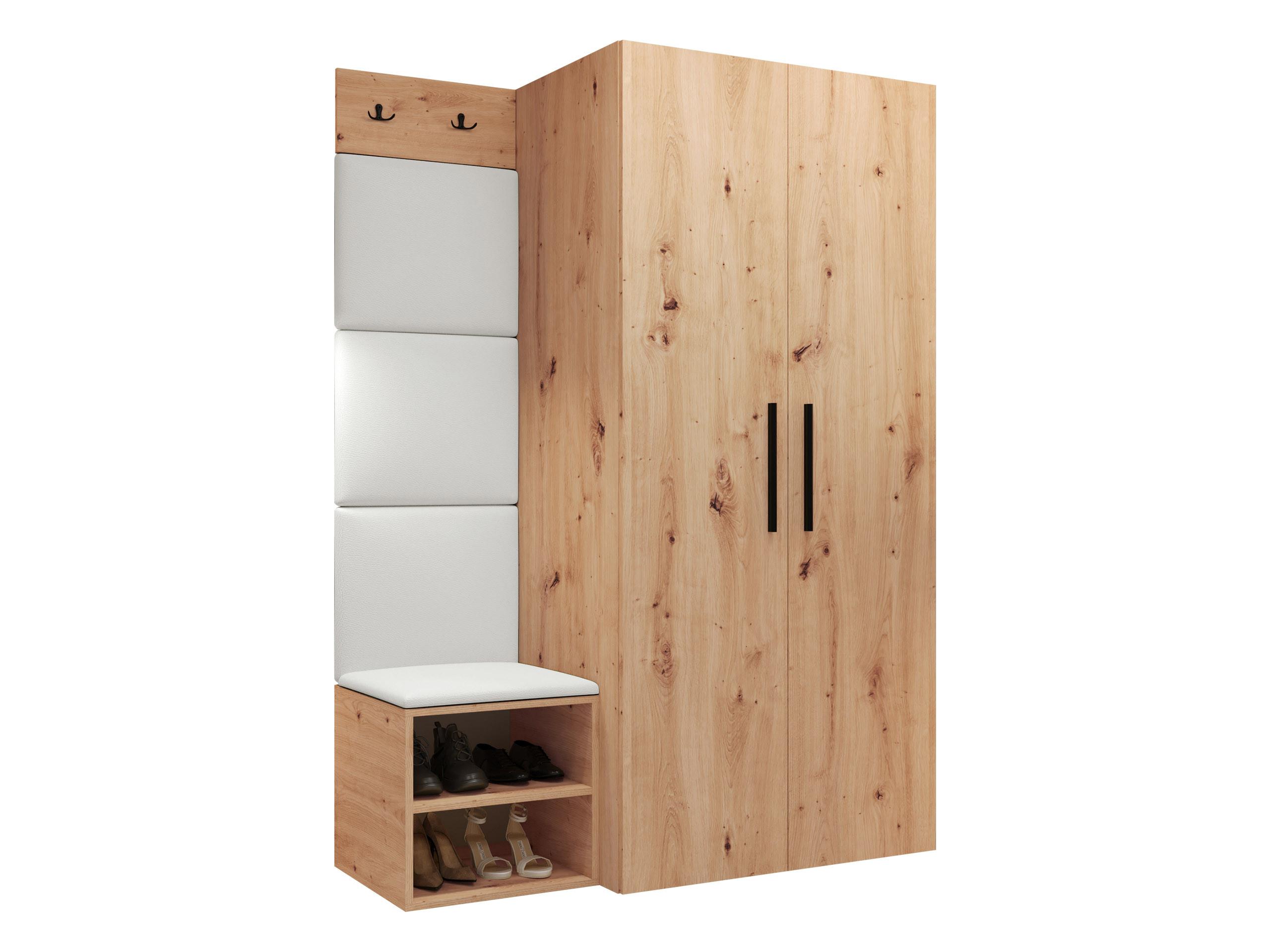 GARDEROBEN-SET Medi IV - Schwarz/Weiß, Holzwerkstoff/Kunststoff (80/191/50cm) - MIRJAN24