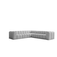ECKSOFA Solvie In Moly - Hellgrau, Holzwerkstoff/Textil (300/300cm) - Fun Möbel