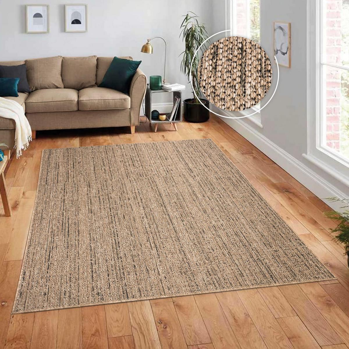 FLACHWEBTEPPICH, meliert, aus Polypropylen, Beige, 160 x 220 cm - Beige, Textil (220/160cm) - KADIMA DESIGN