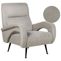 SESSEL Cord grau Svalov - Grau, Textil (77/93/75cm) - Beliani