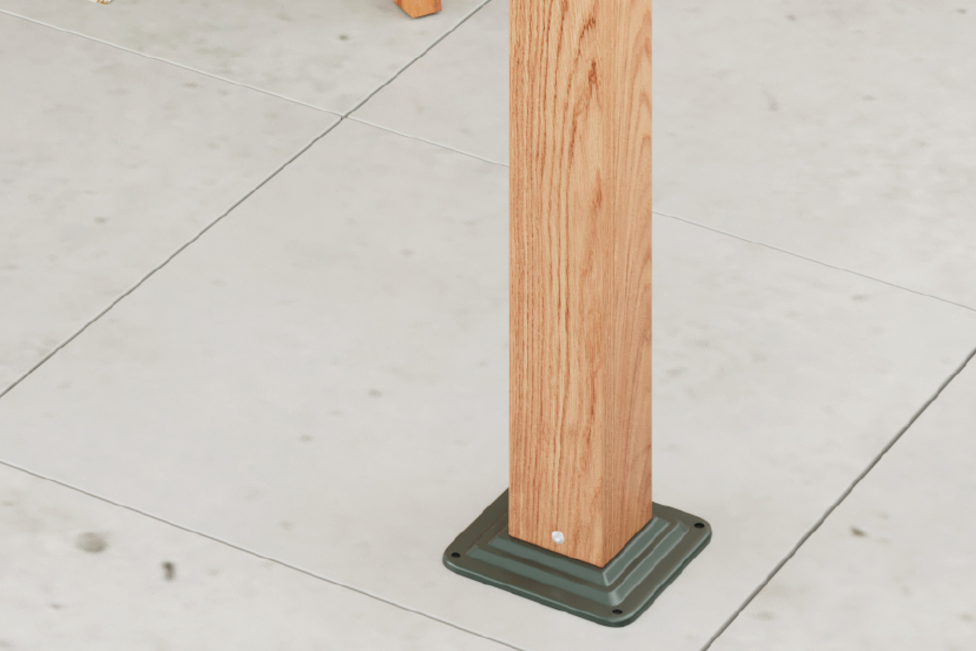 Pavillon Naturfarbe matt pulverbeschichtet 4 Beine eckig