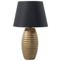 TISCHLAMPE Ebro 33/33/56 cm - Goldfarben, Keramik (33/33/56cm) - Beliani