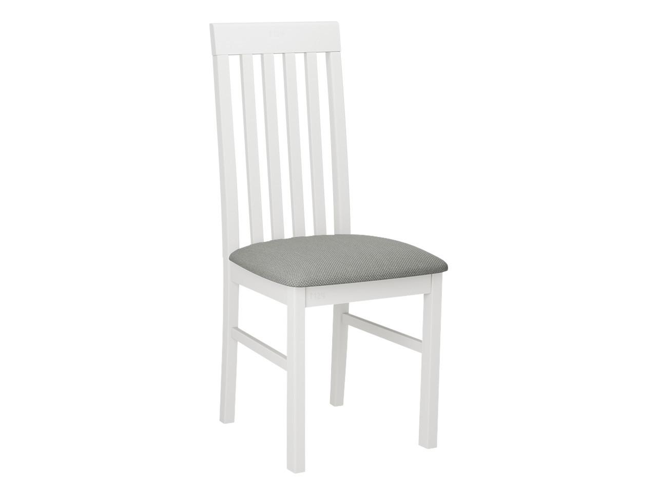 STUHL Nilo I, Holzfarbe: Weiß - Weiß/Grau, Holz (43/96/48cm) - MIRJAN24