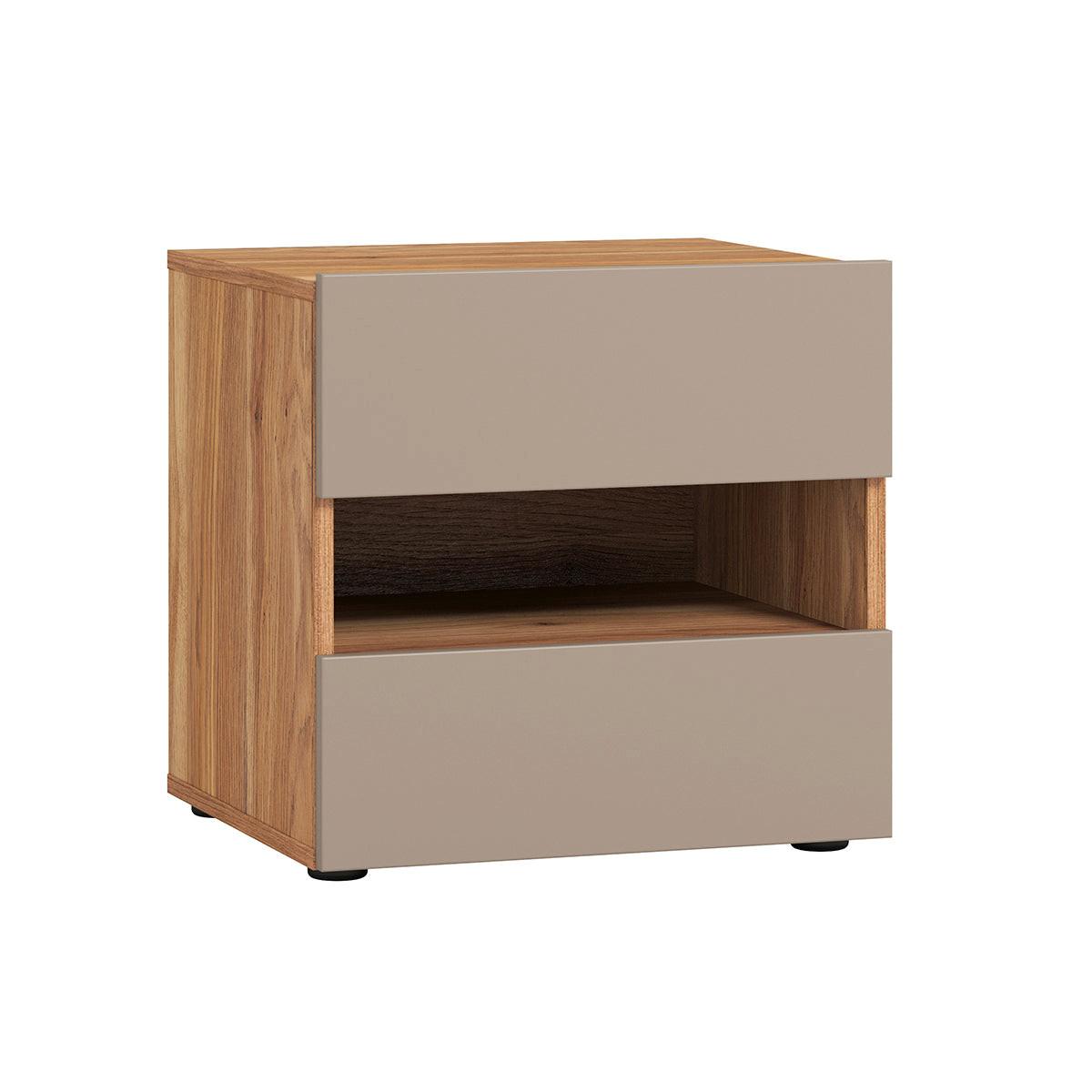 NACHTTISCH Iséa Taupe - Taupe, Holzwerkstoff (46/45/40.5cm) - Petits-meubles