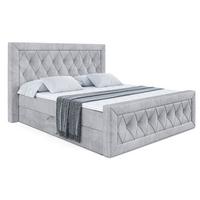BOXBETT NOEL-Z - 120 x 200 - H3 - Hellgrau - Hellgrau, Holzwerkstoff (120/200cm) - ALTDECOR
