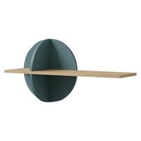 KINDER-WANDREGAL Lexi 16 - Blau/Eichefarben, Holzwerkstoff (81/45/25cm) - MIRJAN24