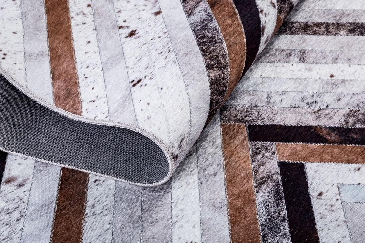 KURZFLORTEPPICH Serena 80x150 cm - Grau, Textil (80/150cm) - Gino Falcone