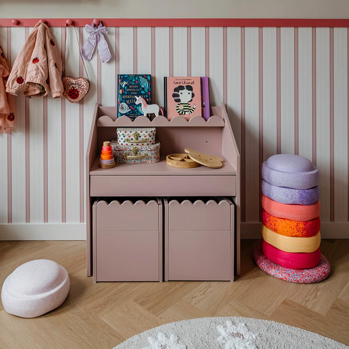 SCHREIBTISCH Book Nook Rosa - Pink, Holzwerkstoff (31/35.5/31cm) - Petits-meubles
