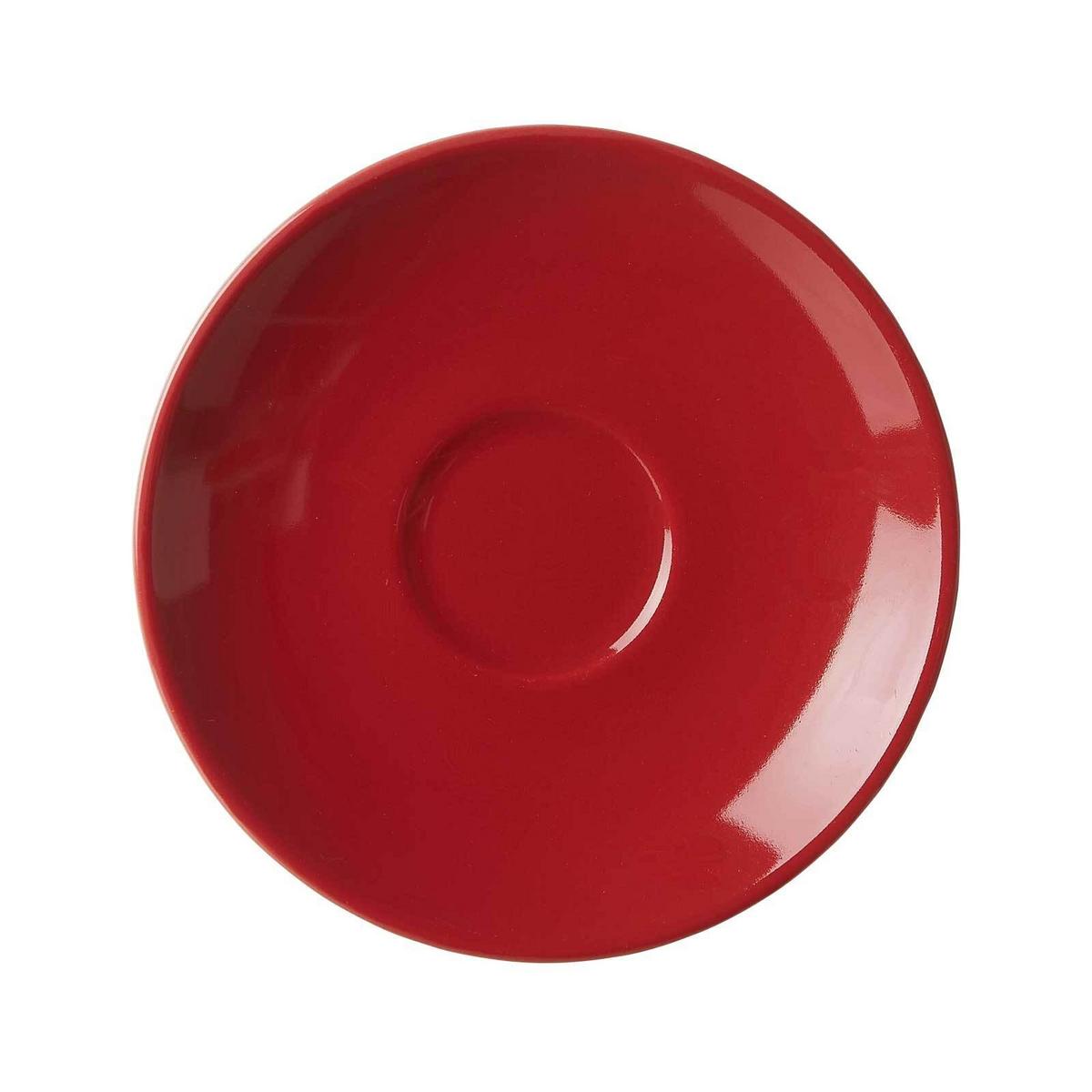 ESPRESSOTASSEN UND -UNTERTASSEN Doppio Rot 80 ml 6er Set - Rot, Keramik (12/7/12cm) - Ritzenhoff Breker