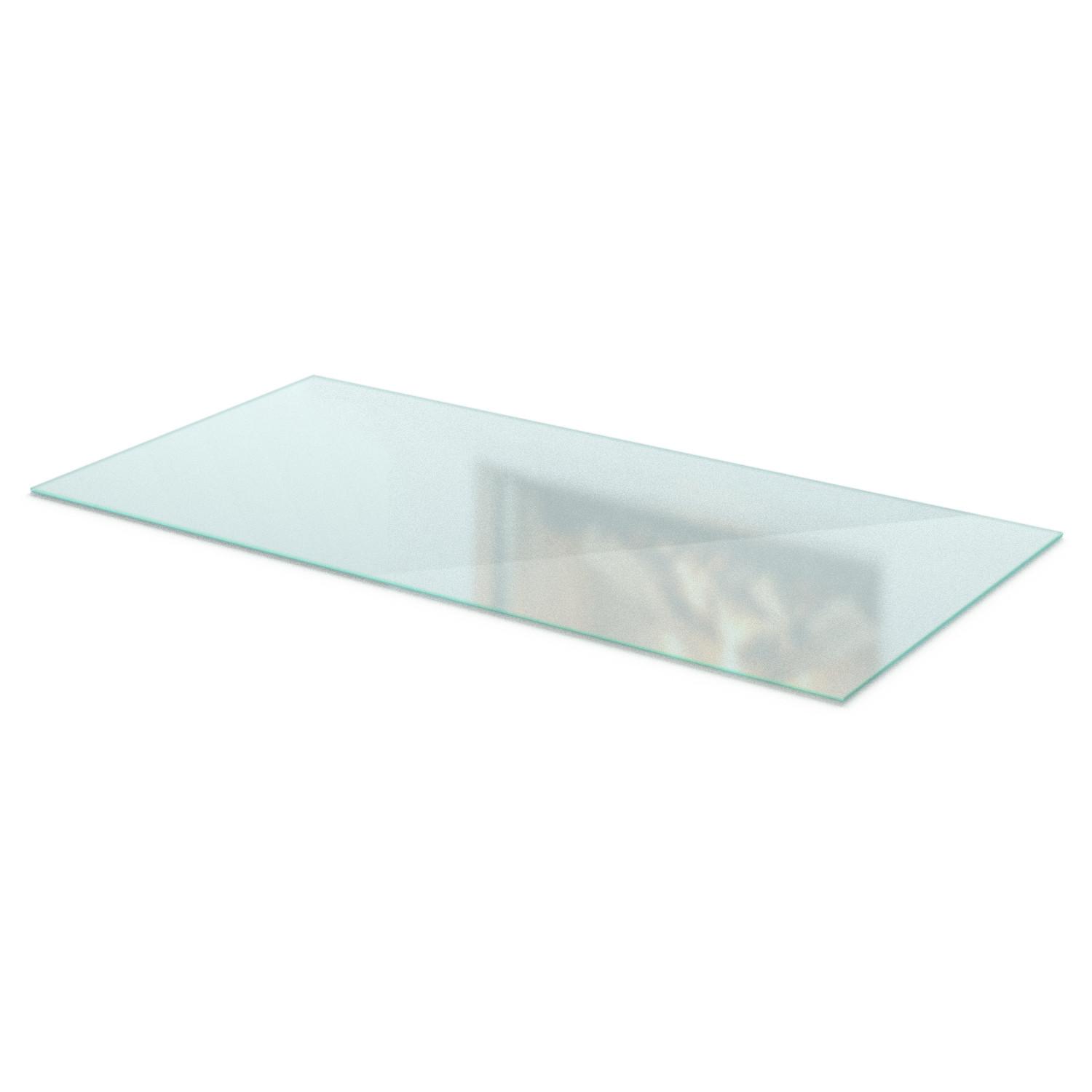 GLASBODENPLATTE für Kaminofen 140x70 cm – Milchglas Optik - Transparent, Glas (140/50/0.4cm) - TULUP
