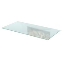 GLASBODENPLATTE für Kaminofen 140x70 cm – Milchglas Optik - Transparent, Glas (140/50/0.4cm) - TULUP