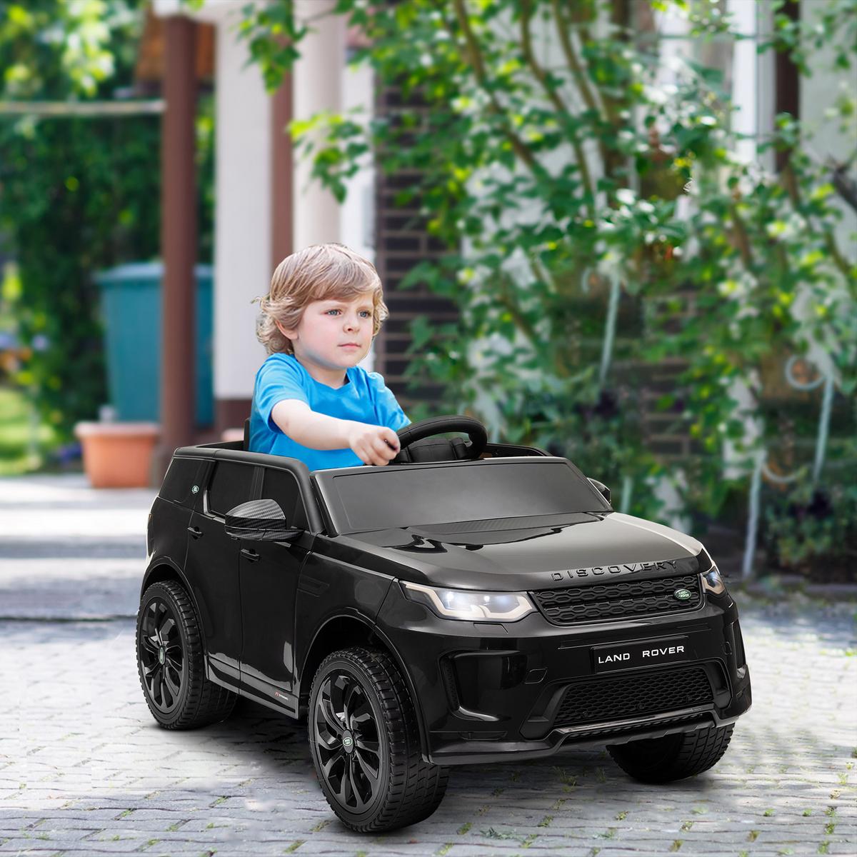 KINDER Elektroauto 12V Kinderauto mit 2,4G Fernbedienung, Musik, 3-5 km/h - Schwarz, Kunststoff (106/65.5/51cm) - AIYAPLAY