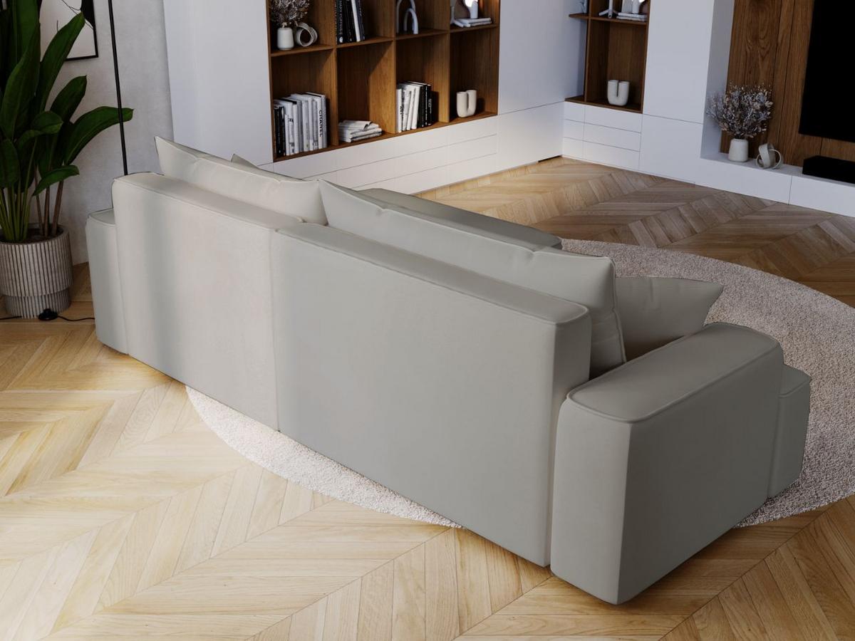 ECKSOFA California Hellgrau Rechts - Hellgrau, Holz/Textil (270/165cm) - Graingold