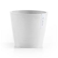 BLUMENTOPF mit Wasserreservoir Amsterdam 20/17,2 cm Weiß - Weiß, Kunststoff (20/17.2cm) - Ecopots