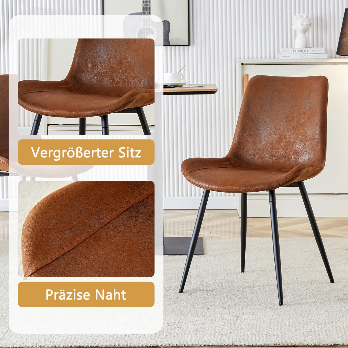 ESSTISCHSET rund 100cm 4 stühle holzoptik - Eichefarben, Textil (100/76/100cm) - Urban Meuble