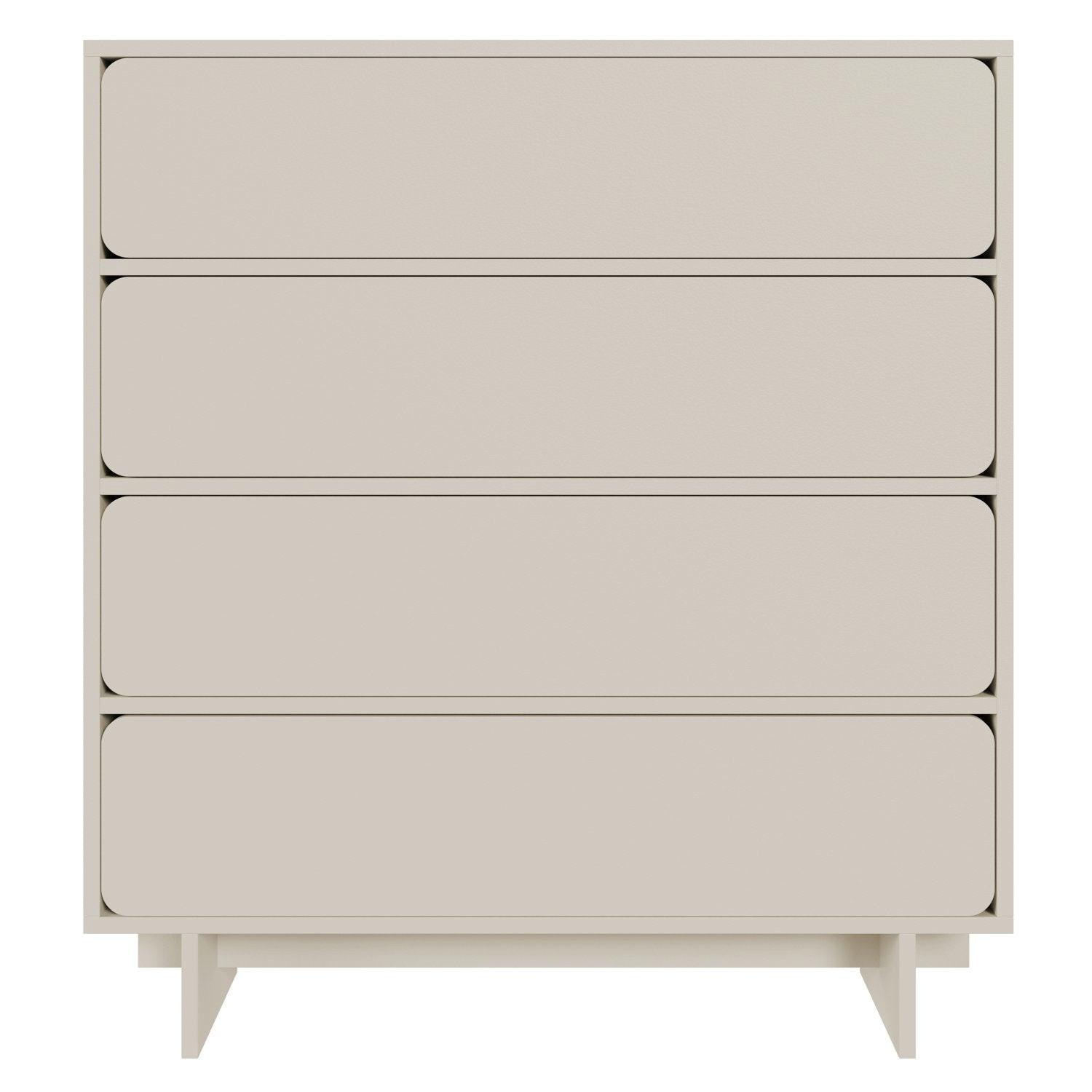 KOMMODE Wuwu Greige 101 cm - Taupe, Holzwerkstoff (100.8/111.8/35cm) - Selsey