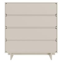 KOMMODE Wuwu Greige 101 cm - Taupe, Holzwerkstoff (100.8/111.8/35cm) - Selsey