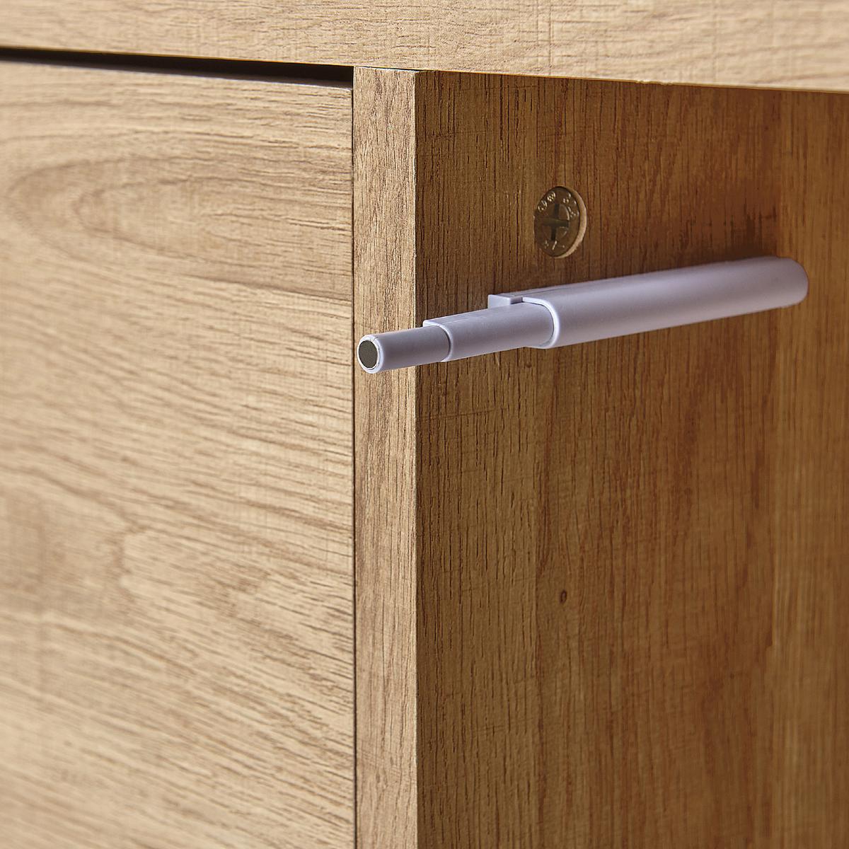 MEHRZWECKSCHRANK Moines - Hellbraun, Holzwerkstoff (80/135/40cm) - Beliani