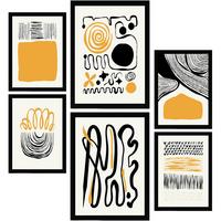POSTER Set Mit 6 In Schwarzer Tinte Emotionen A3 & A4 Rahmenlos - Klar, Papier (29/3cm) - Nacnic