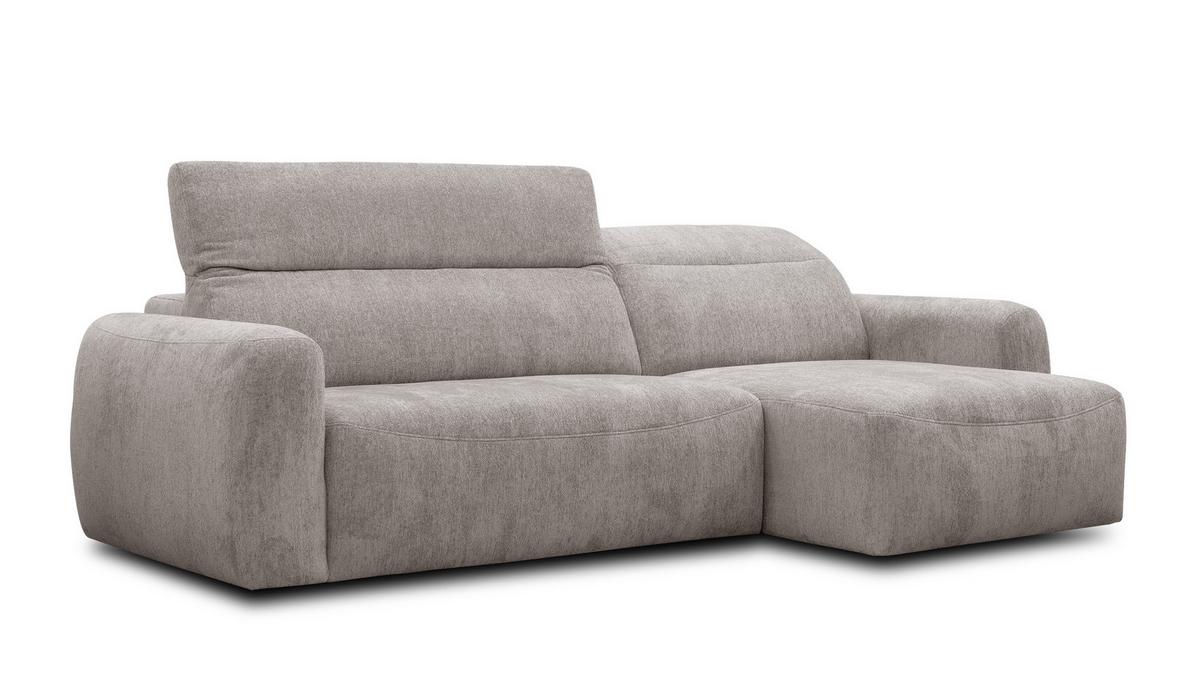 ECKSOFA NERO 4-Sitzer, dunkelbeige - Beige/Schwarz, Holz/Textil (272/81/159cm) - Wozimo