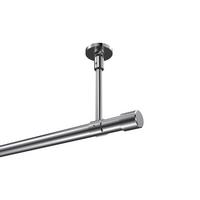 GARDINENSTANGE Sonette Santo 360 cm (geteilt in 2 x 180 cm), 1-läufig, 20 mm Ø Chrom - Chromfarben, Metall (360cm) - INTERDECO