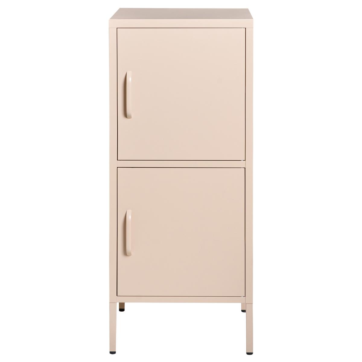 BÜROSCHRANK Metall Beige Huron - Beige, Metall (40/102/40cm) - Beliani