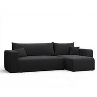 ECKSOFA Luna Mit Schlaffunktion - Dunkelgrau, Holzwerkstoff/Textil (145/248cm) - Fun Möbel