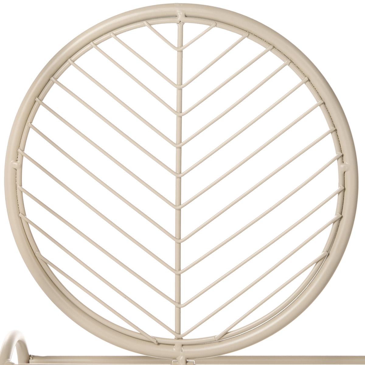 PFLANZENSTÄNDER Beige Asagao - Beige, Metall (71cm) - Beliani