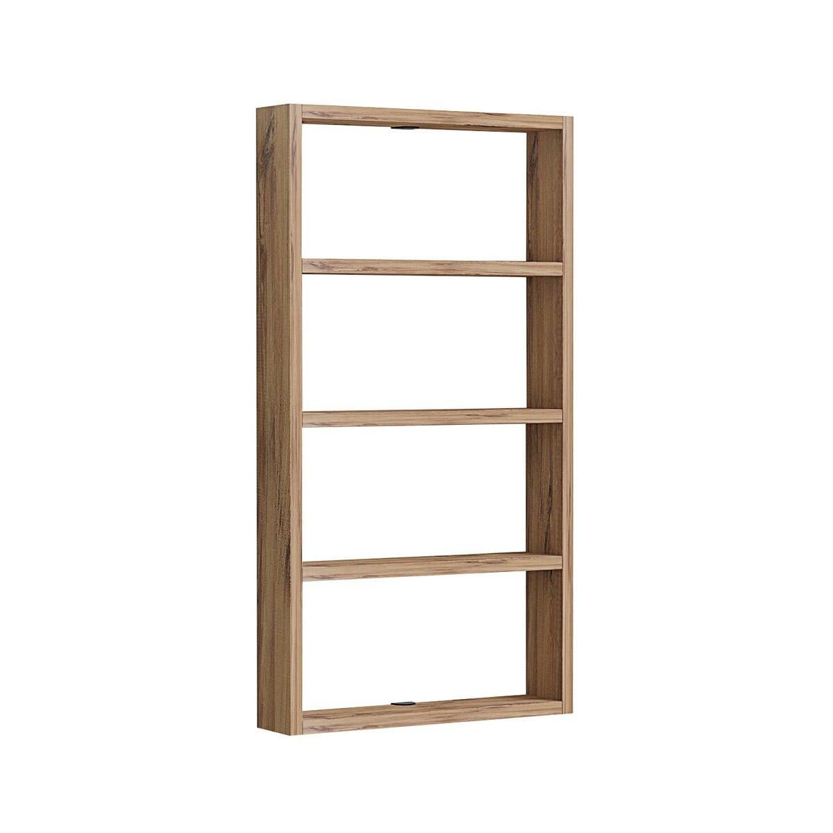 WANDREGAL mit 4 Ablagen - lya 43,2/9/80 cm - Kieferfarben, Holzwerkstoff (9/80/14cm) - Calicosy