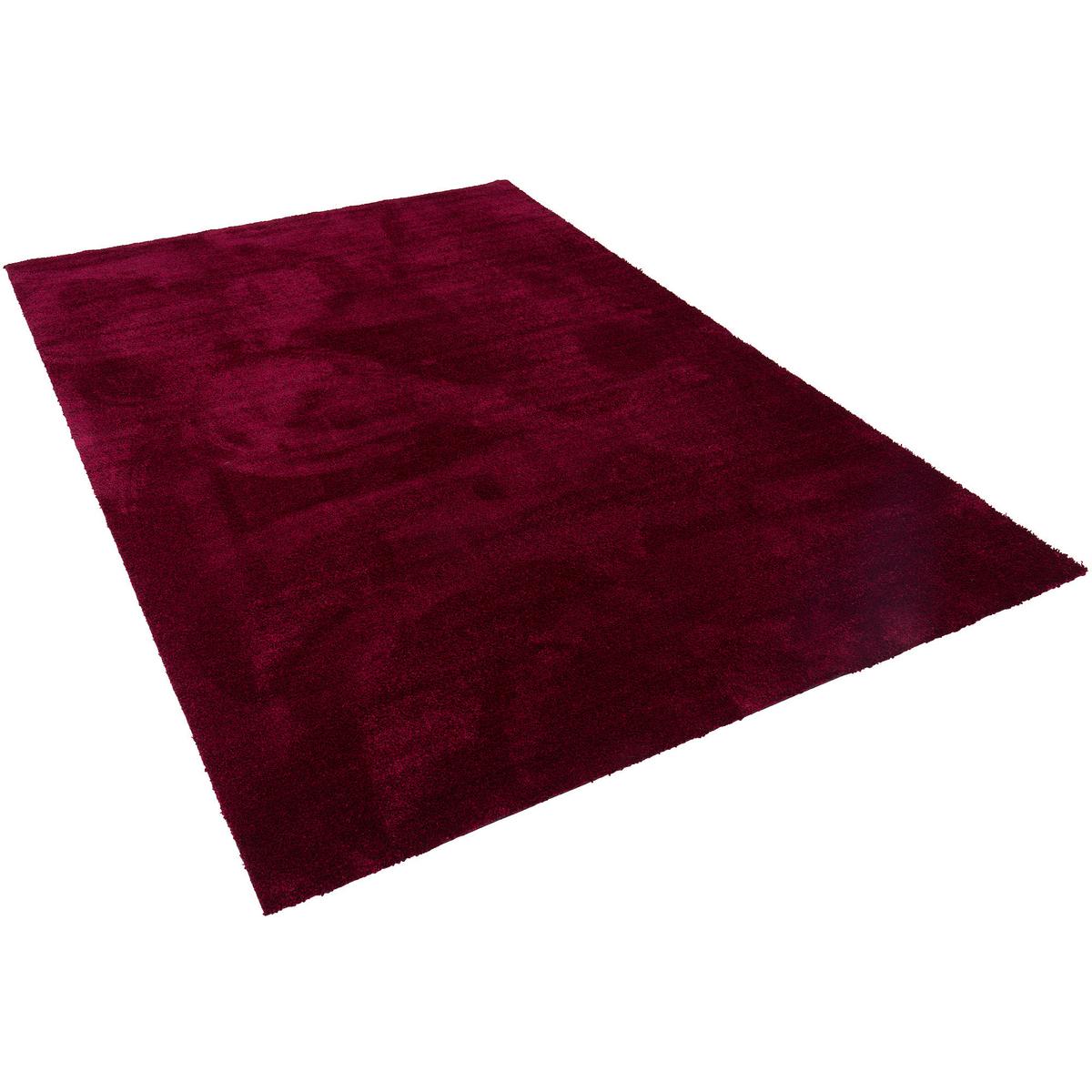 SUPER SOFT HOCHFLORTEPPICH LIVORNO - Weinrot, Textil (80/240cm) - Snapstyle