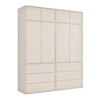 KLEIDERSCHRANK Robe - Beige, Holzwerkstoff (180/234/58cm) - Mokebo