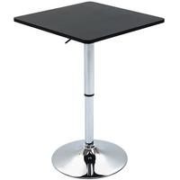 BARTISCH Höhenverstellbar Stehtisch mit Drehbar Tischplatte für Wohnzimmer - Schwarz, Holzwerkstoff (60/60/91cm) - HOMCOM