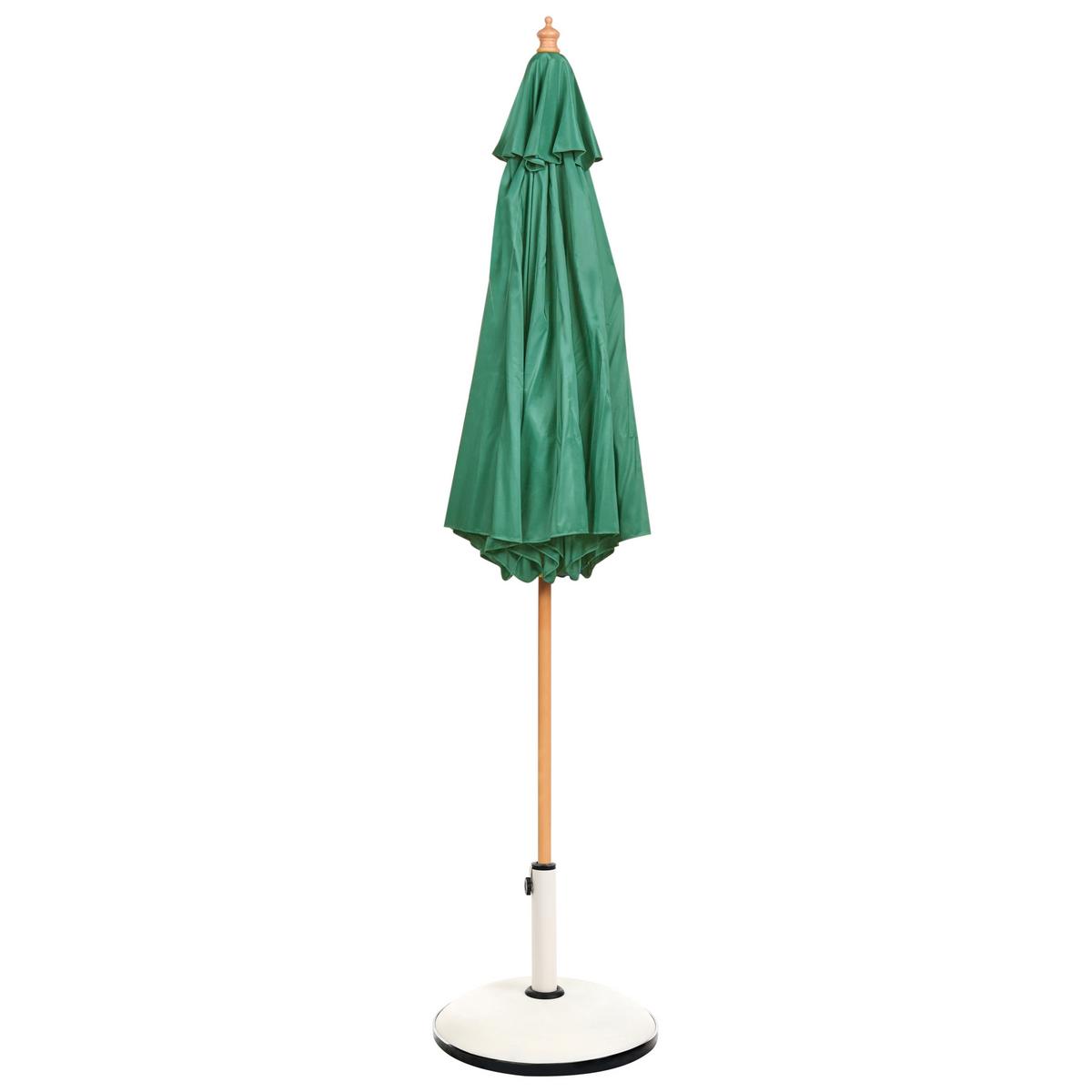 MARKTSCHIRM 270 cm Grün Toscana - Hellbraun/Braun, Holz (270/270cm) - Beliani
