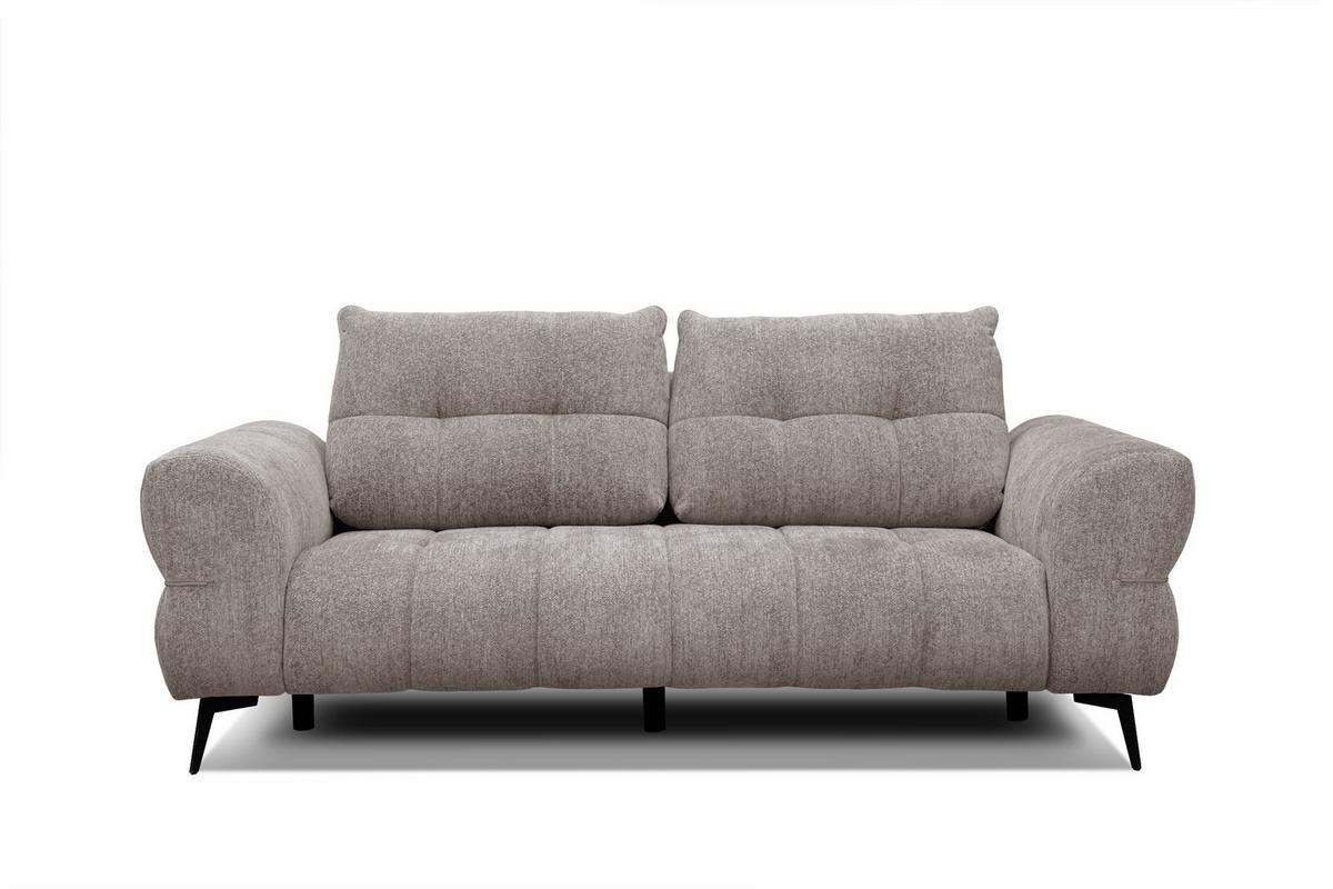 SOFA SALVINI 3-Sitzer, dunkelbeige - Beige, Holz/Textil (237/88/99cm) - Wozimo