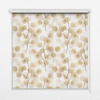 INNENROLLO - Fensterrollo - Rollo - 100x100 cm - Gelbe Zweige - Gelb, Kunststoff (100/100/0.5cm) - TULUP