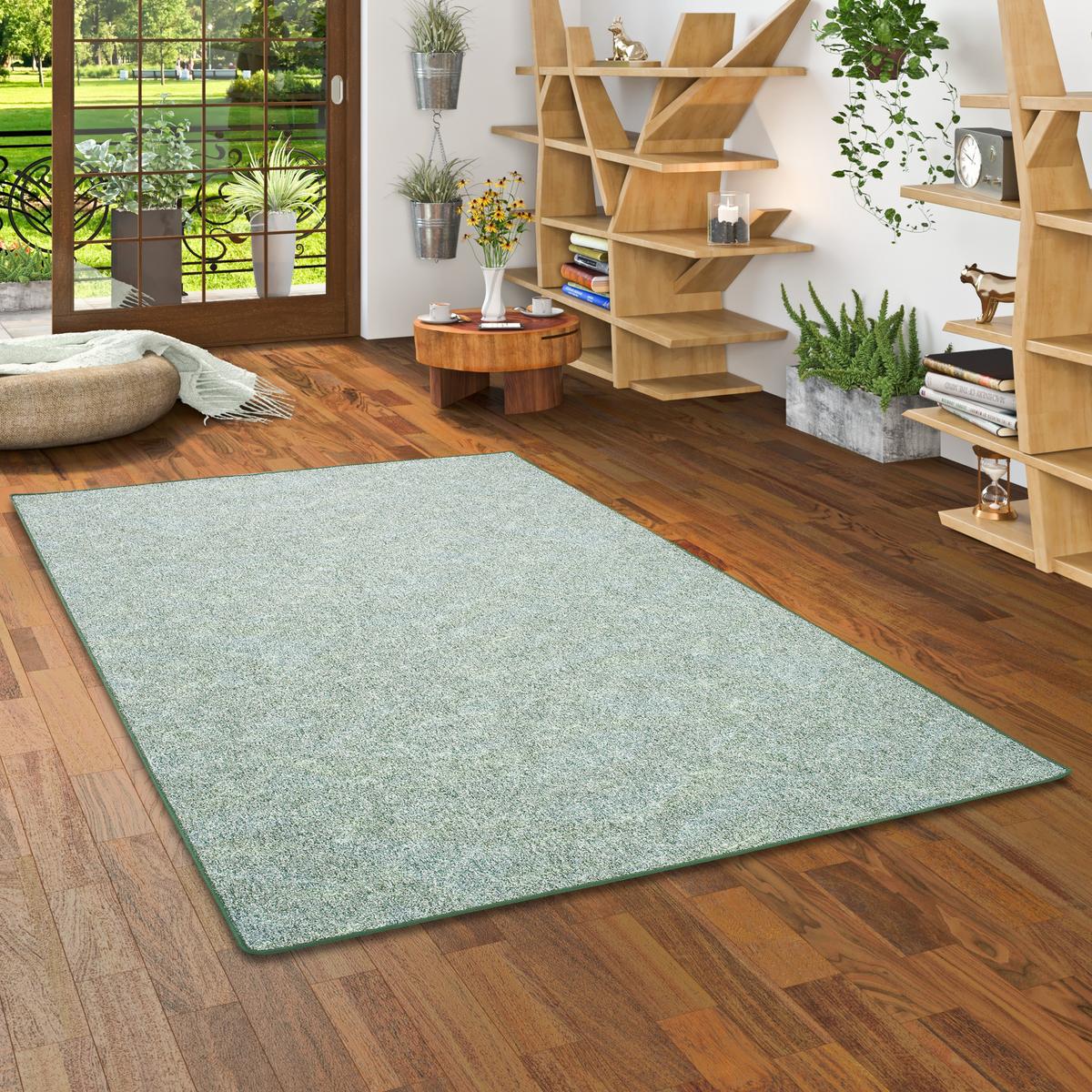 SCHLINGENTEPPICH MEMORY MELIERT - Grün, Textil (200/250cm) - Snapstyle