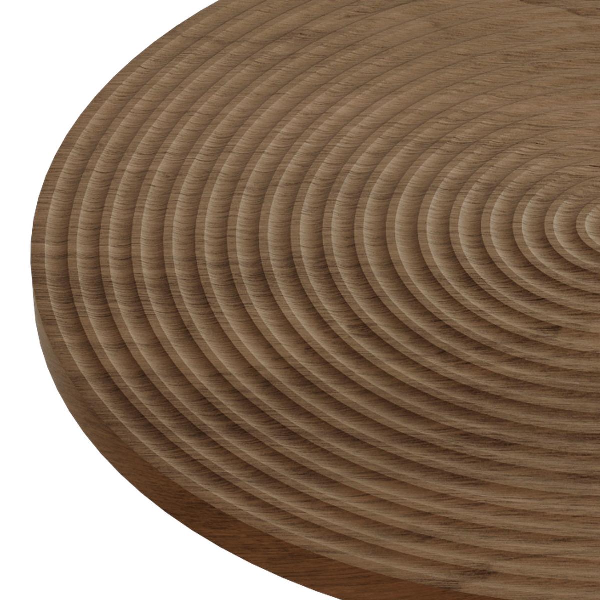 ESSTISCH Rund 80cm Holzoptik Tulpen-Design Moderner Beistelltisch - Naturfarben, Holzwerkstoff/Metall (80/80/76cm) - Urban Meuble