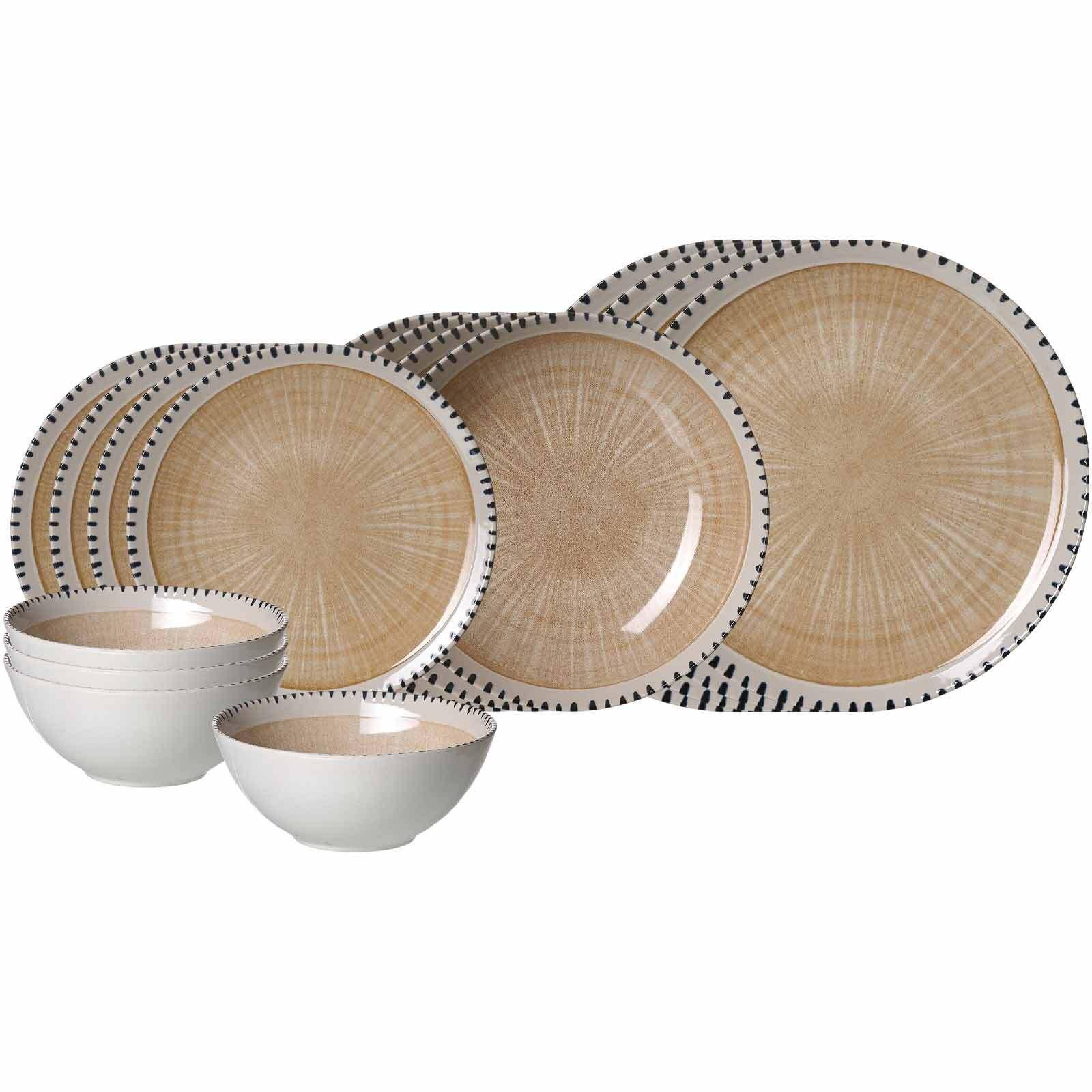 EINSTEIGER-SET Natura Creme 16-tlg. - Creme, Keramik (2/2/2cm) - Ritzenhoff Breker