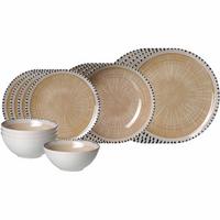EINSTEIGER-SET Natura Creme 16-tlg. - Creme, Keramik (2/2/2cm) - Ritzenhoff Breker