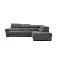 ECKSOFA CALVERA 5-Sitzer, graphitfarben - Graphitfarben, Holzwerkstoff/Textil (298/239cm) - Wozimo