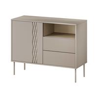 KOMMODE Tresse 1D2S - Beige, Holzwerkstoff/Metall (100/75/40cm) - MIRJAN24