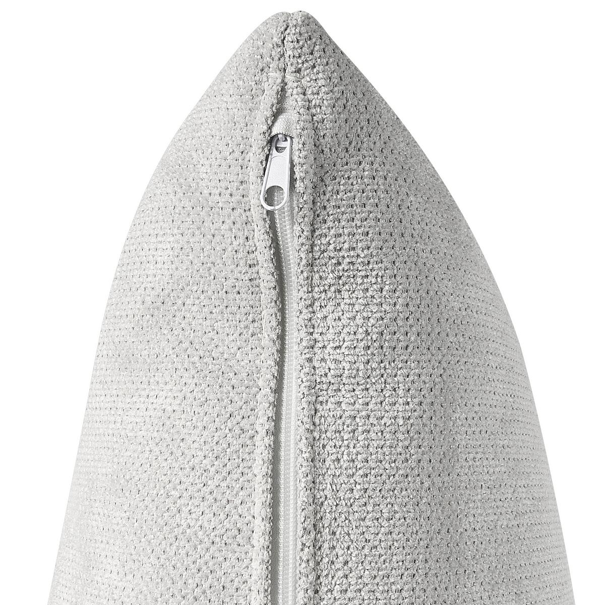3-SITZER-ECKSOFA hellgrau rechtsseitig Lofoten - Schwarz/Grau, Textil (250/190cm) - Beliani
