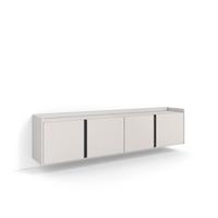LOWBOARD, Beige, 207/35/50cm, Hängend - Beige, Holzwerkstoff (207/50/35cm) - Skraut Home