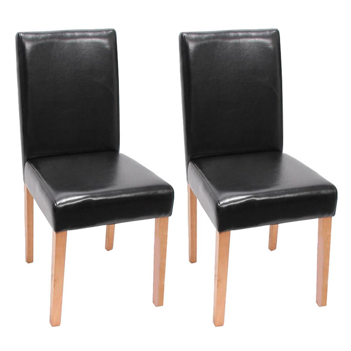 ESSZIMMERSTUHL Schwarz 2er-Set - Schwarz, Textil (43/90/56cm) - MCW