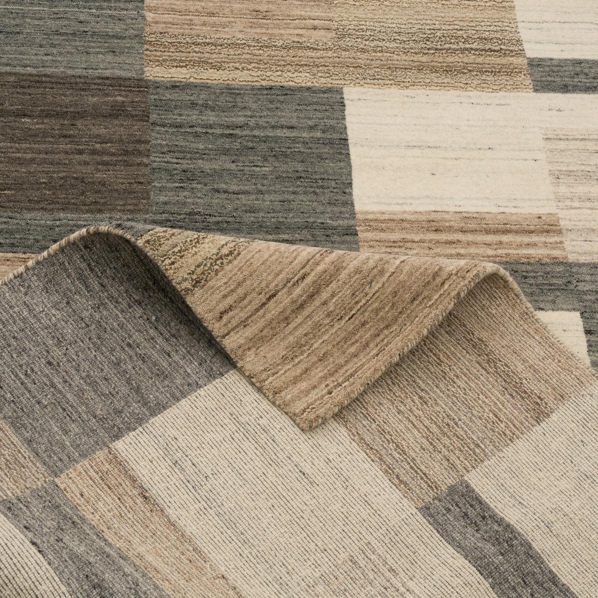 NATUR WOLLE TEPPICH GABBEH ESTA - Naturfarben, Textil (90/160cm) - Pergamon